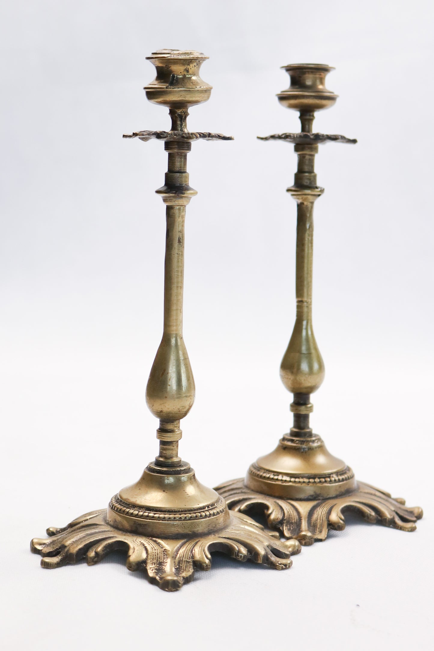 Classic Copper Taper Candle Holder Set of 2