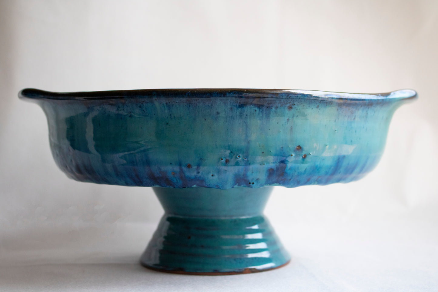 Handcrafted Elevated Clay Serving Dish