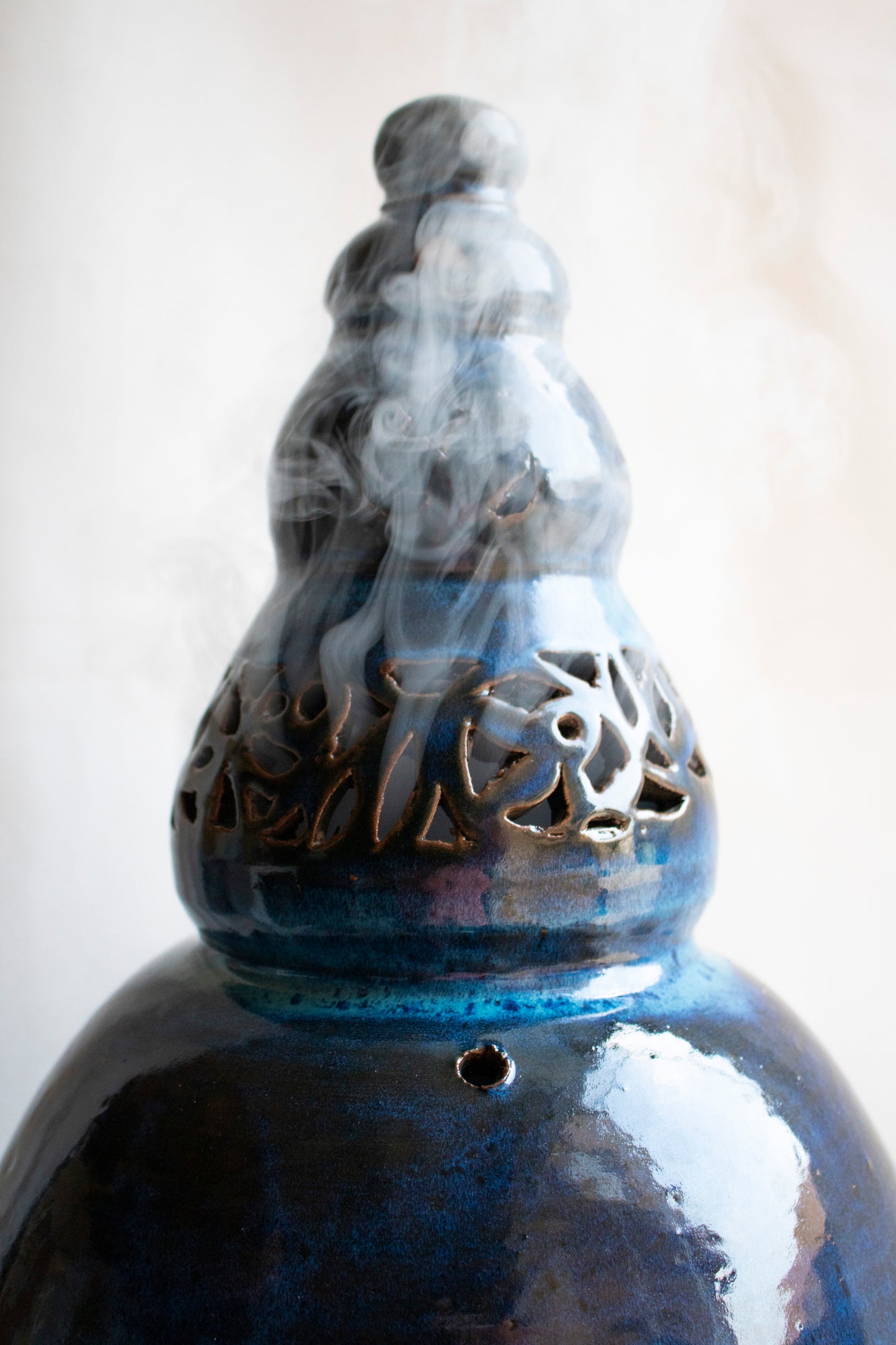 Handcrafted Clay Decorative Incense Burner مبخره