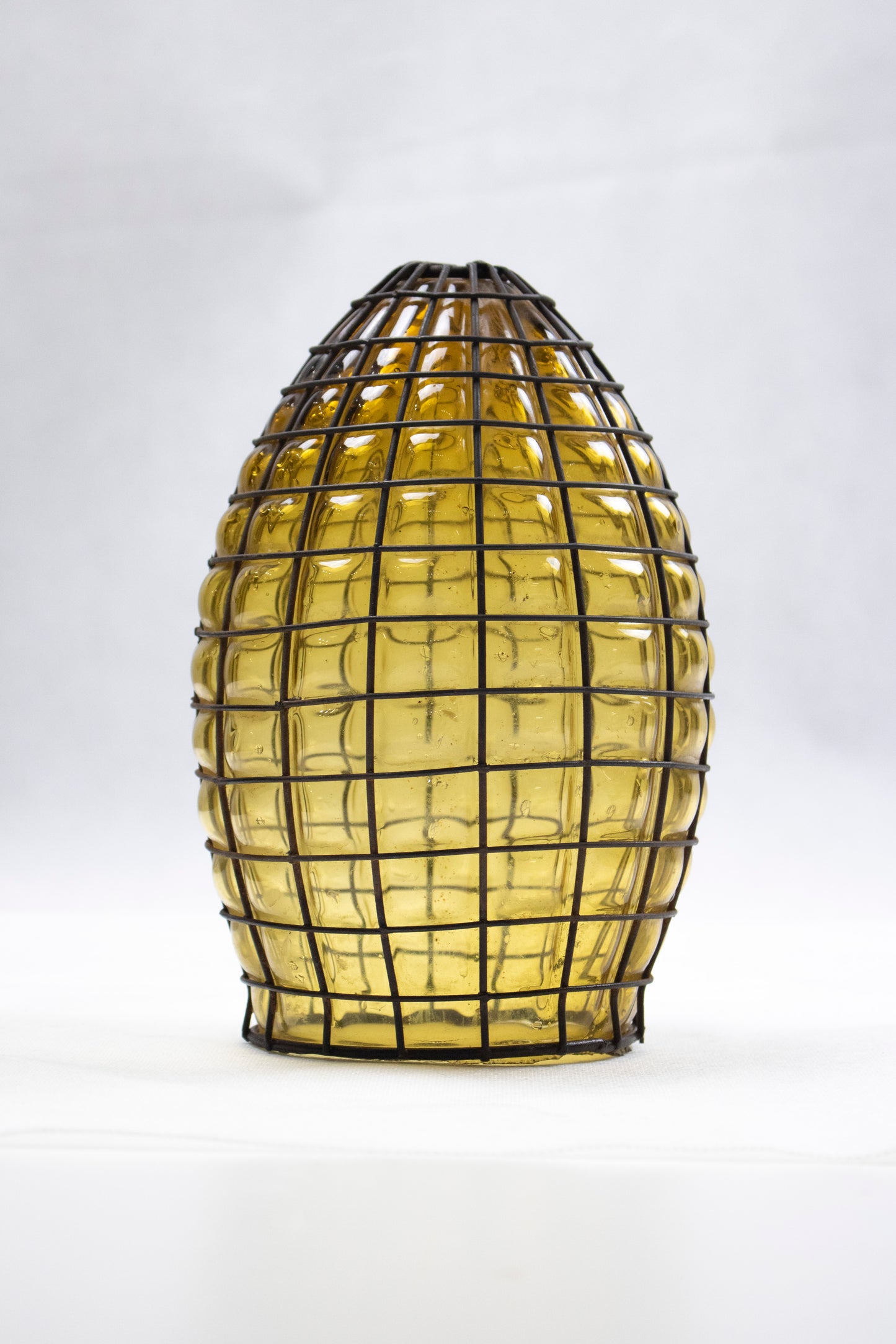 Hand-Blown Glass Bottle – Elongated Artistic Silhouette