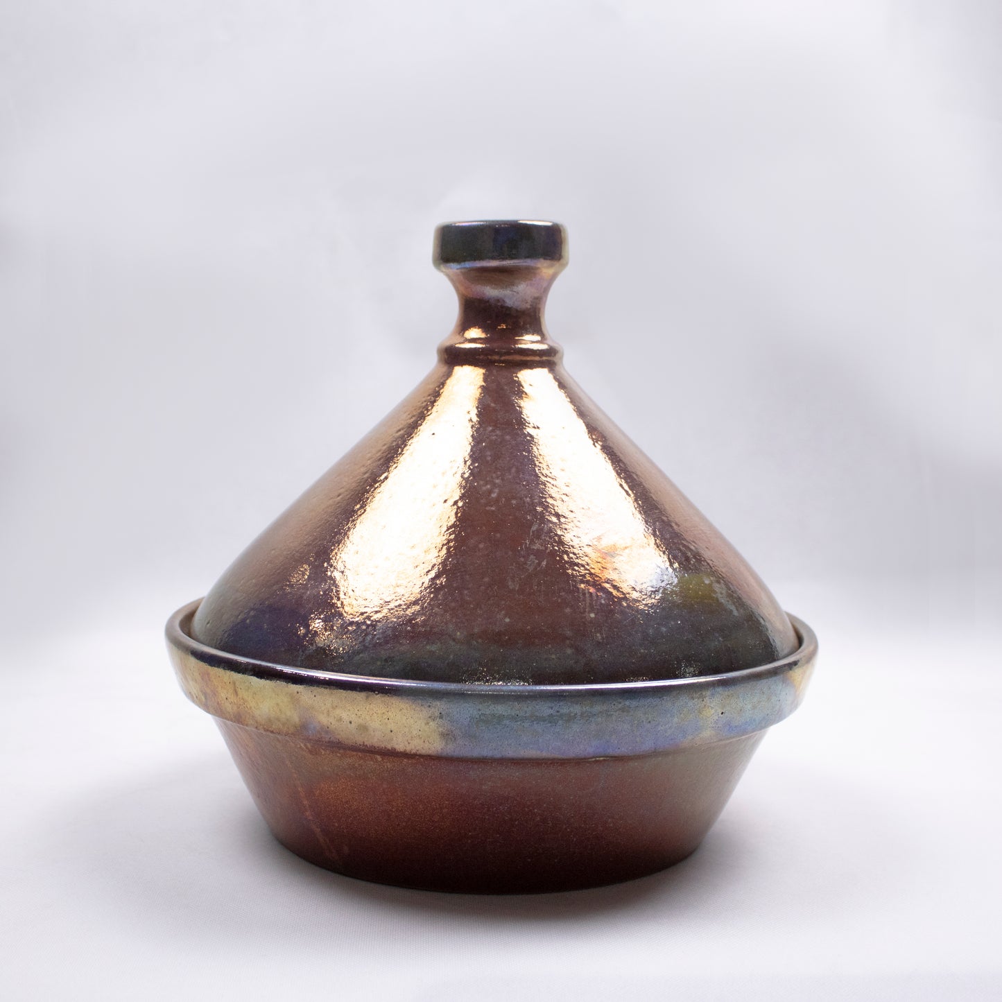 Handcrafted Clay Tagine with Conical Lid