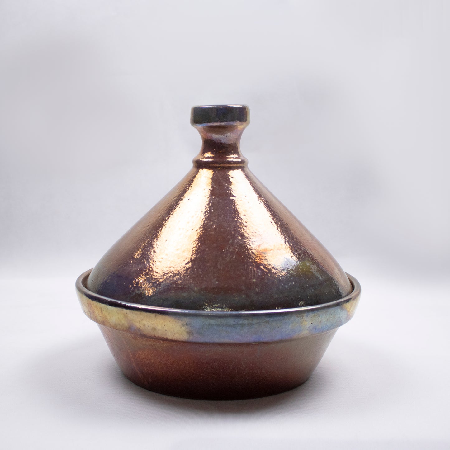 Handcrafted Clay Tagine with Conical Lid