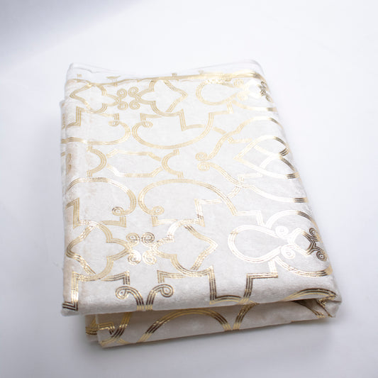 Rectangle Golden Ramadan Table Cover – Timeless Elegance for Refined Gatherings