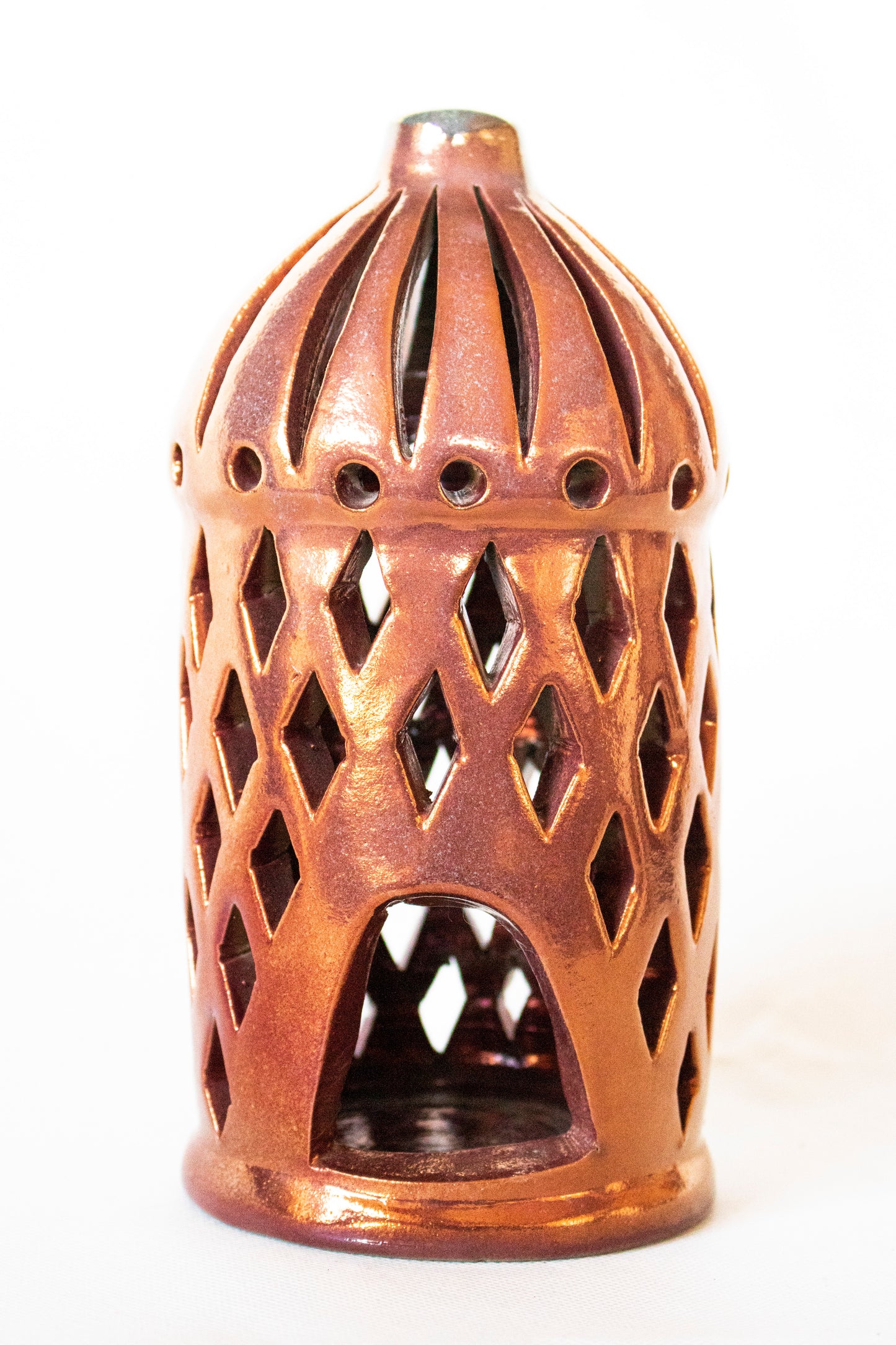 🌙 Ramadan Clay Lantern Small Geometrical