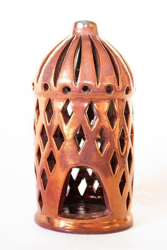 🌙 Ramadan Clay Lantern Small Geometrical