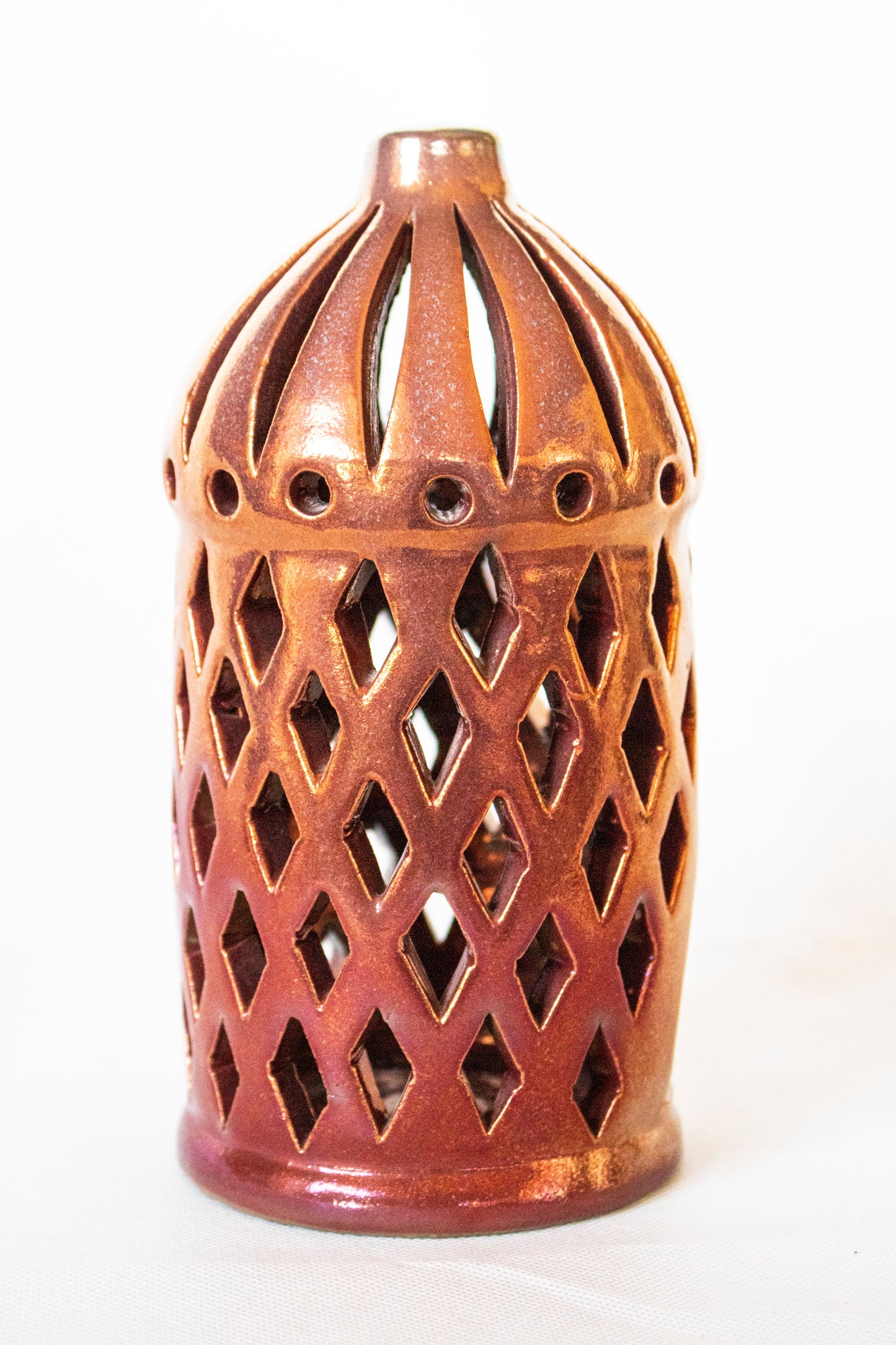 🌙 Ramadan Clay Lantern Small Geometrical