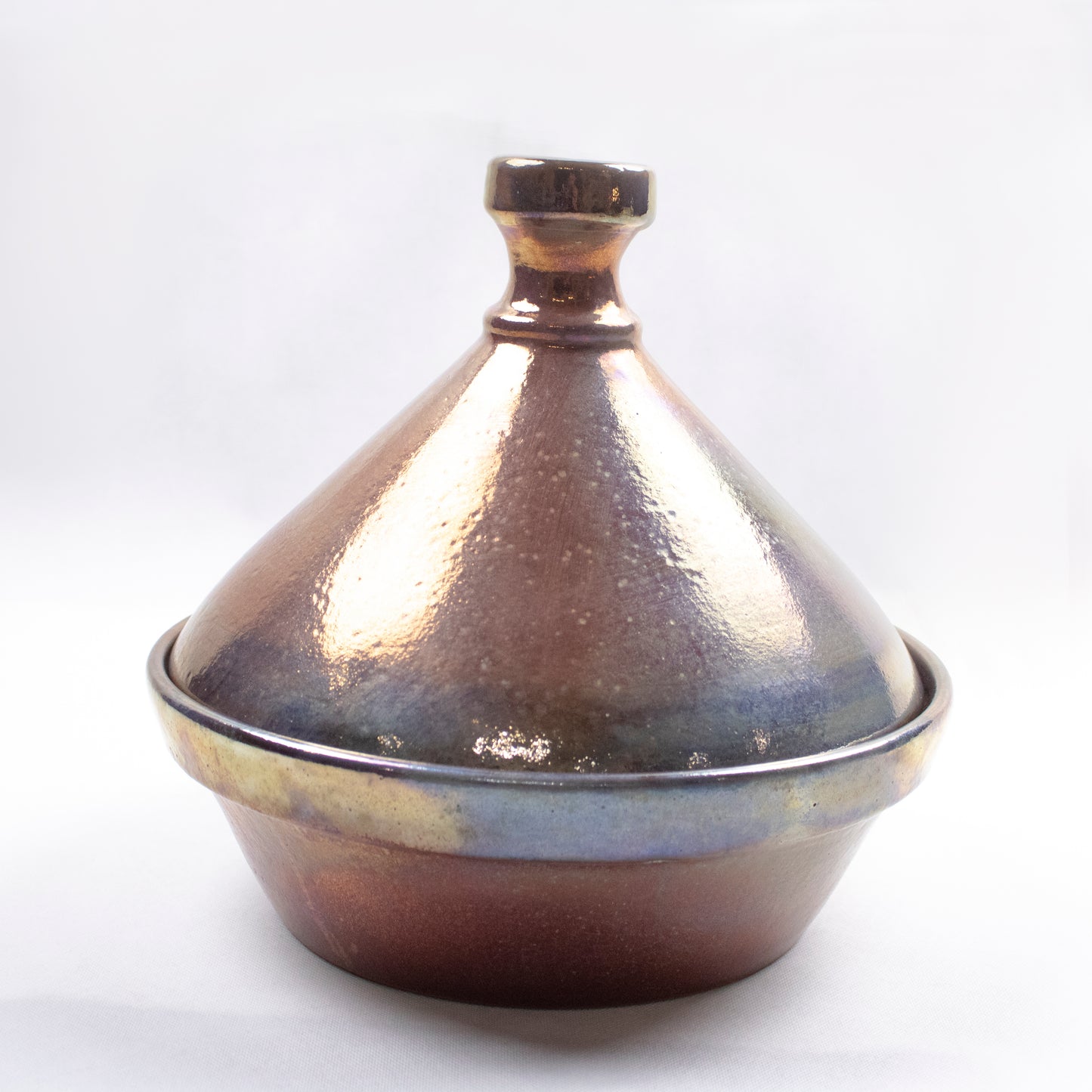 Handcrafted Clay Tagine with Conical Lid