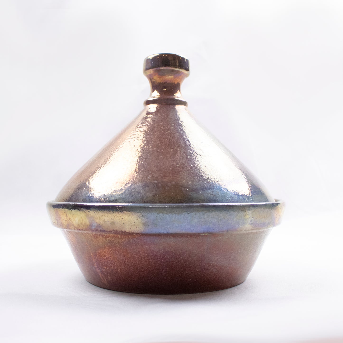 Handcrafted Clay Tagine with Conical Lid