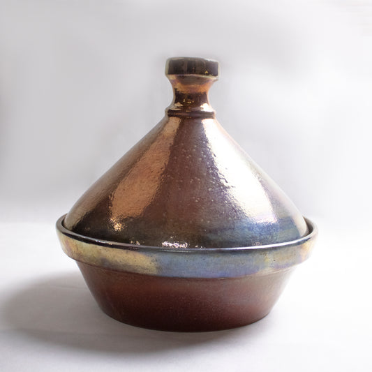 Handcrafted Clay Tagine with Conical Lid