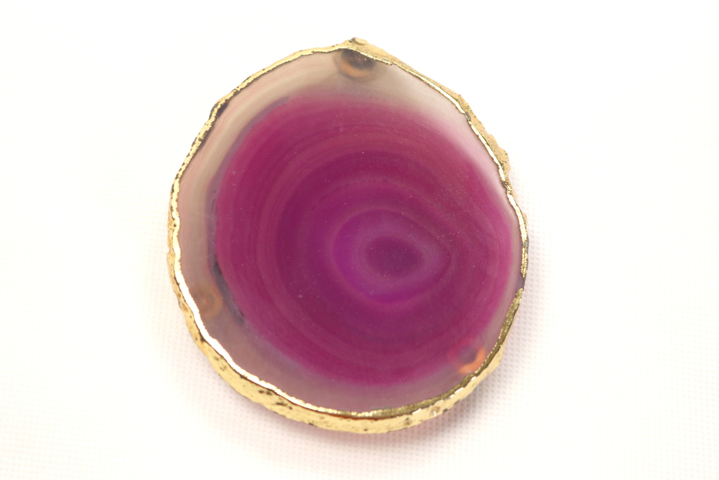 Agate Accent Demitasse Coffee Set – Gold Plated (1 Cup & 1 Coaster)