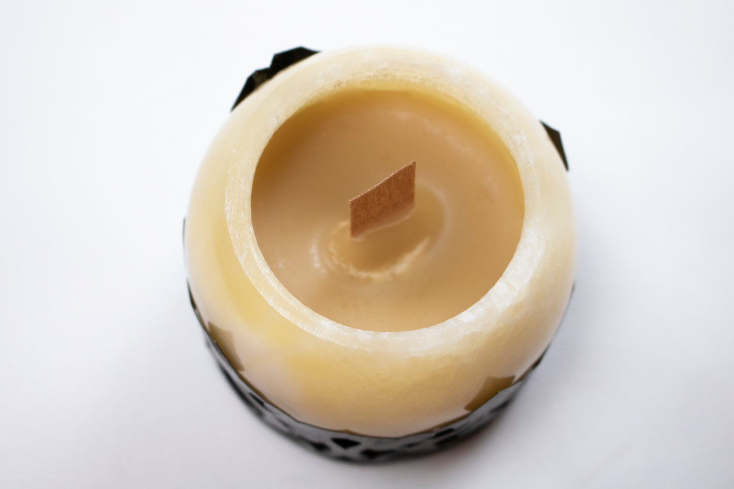 Alabaster Black Oud Scented Candler with Decorative Copper Sleeve