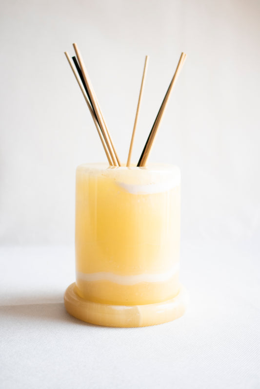 Natural Alabaster Reed Diffuser Holder