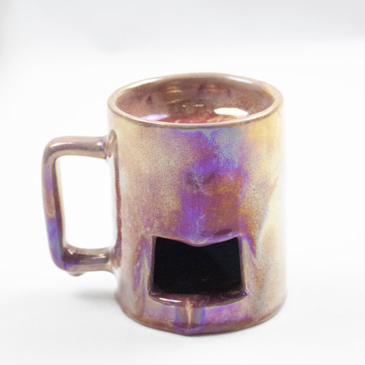 Handcrafted Clay Chocolate & Cheese Melter with Candle