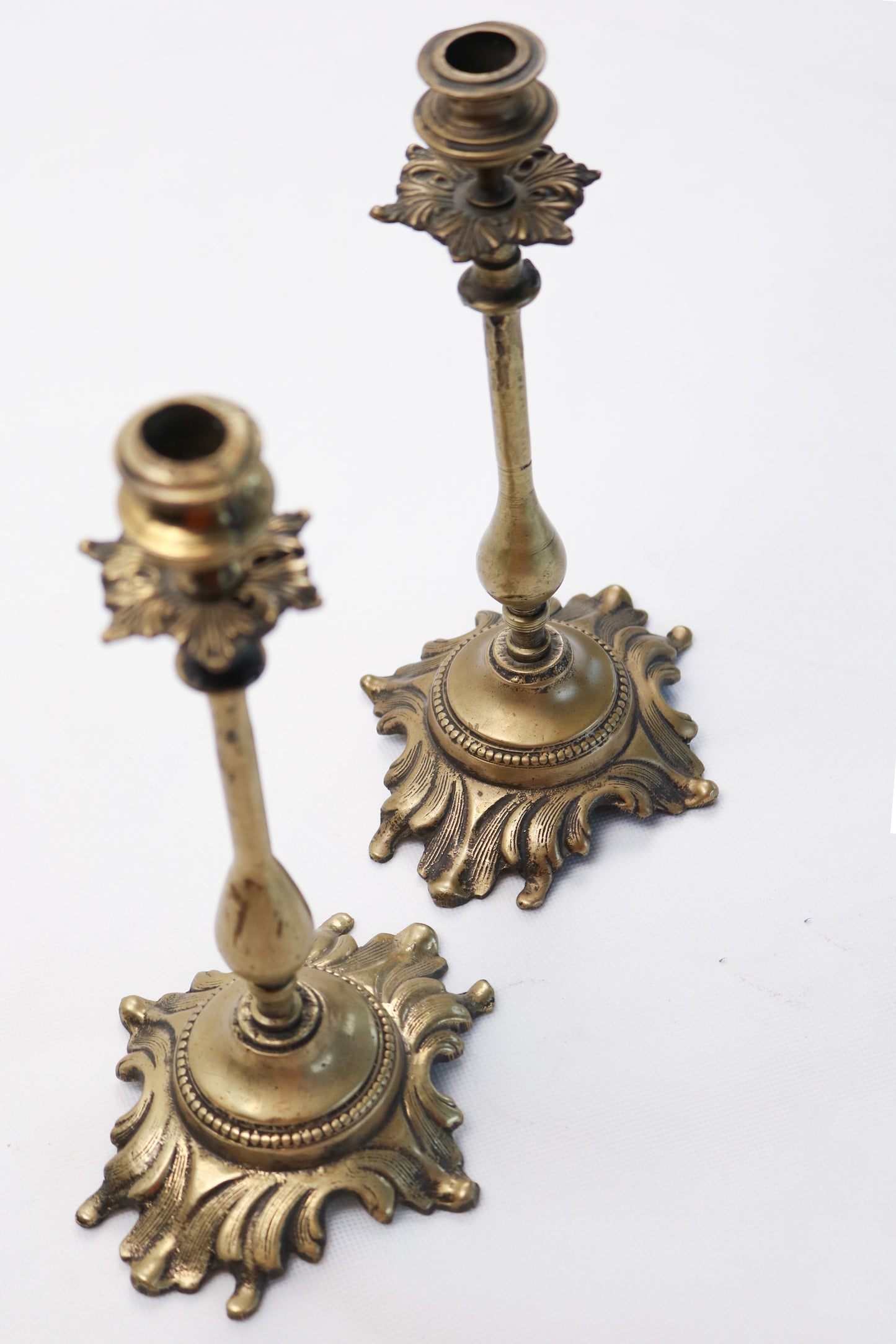 Classic Copper Taper Candle Holder Set of 2