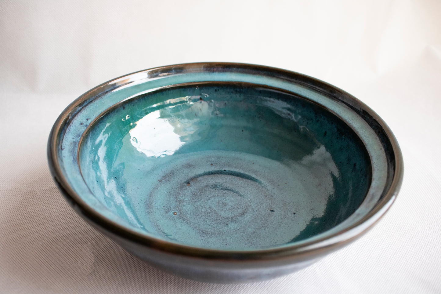 Handcrafted Clay Serving Bowl with Lid (2-Piece Set)