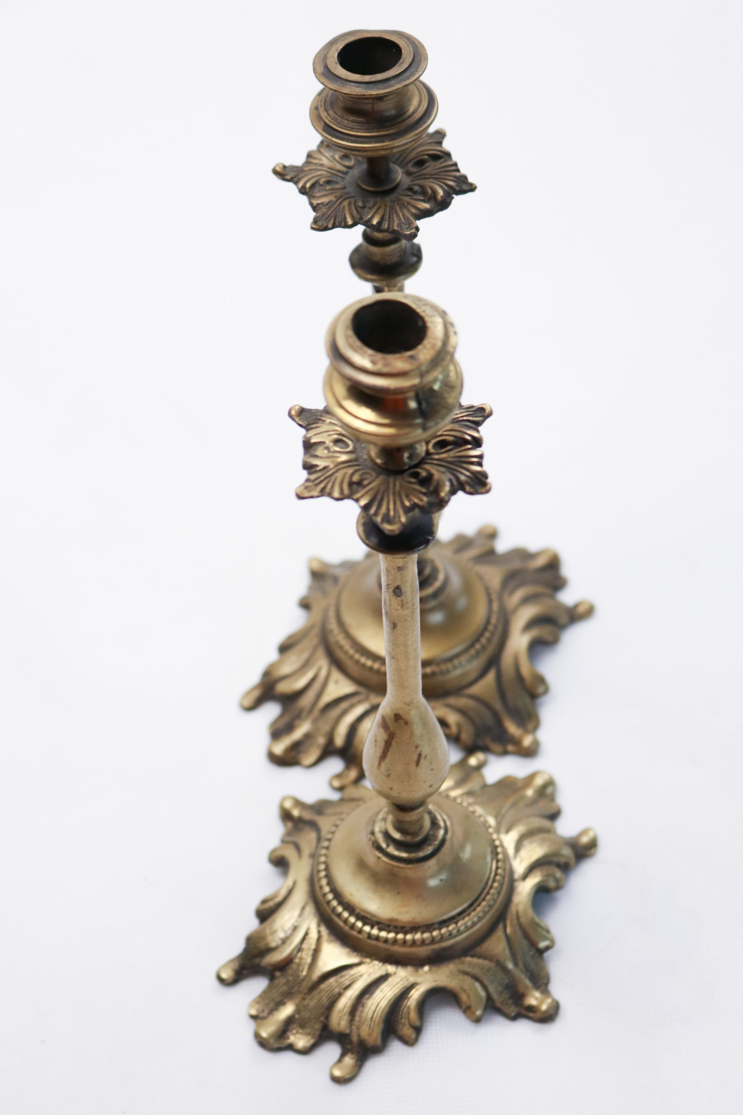 Classic Copper Taper Candle Holder Set of 2