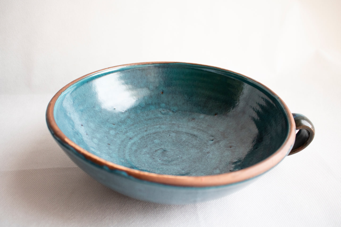 Handcrafted Clay Serving Bowl with Lid (2-Piece Set)