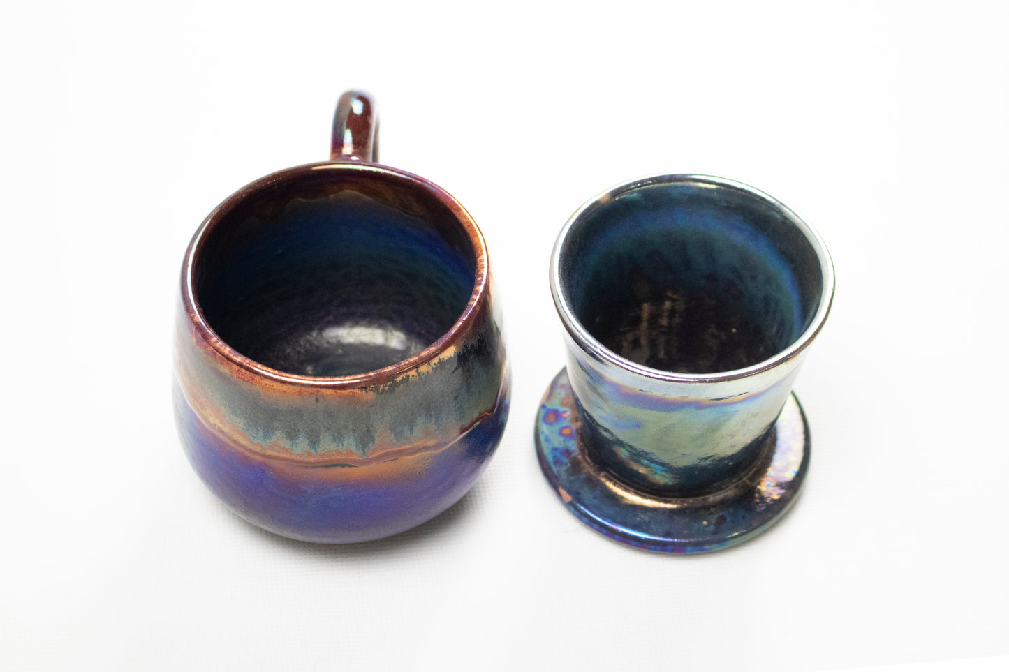 Handcrafted Clay Coffee Filter &amp; Mug Set