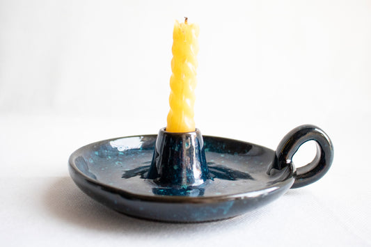 Handcrafted Clay Candle Holder