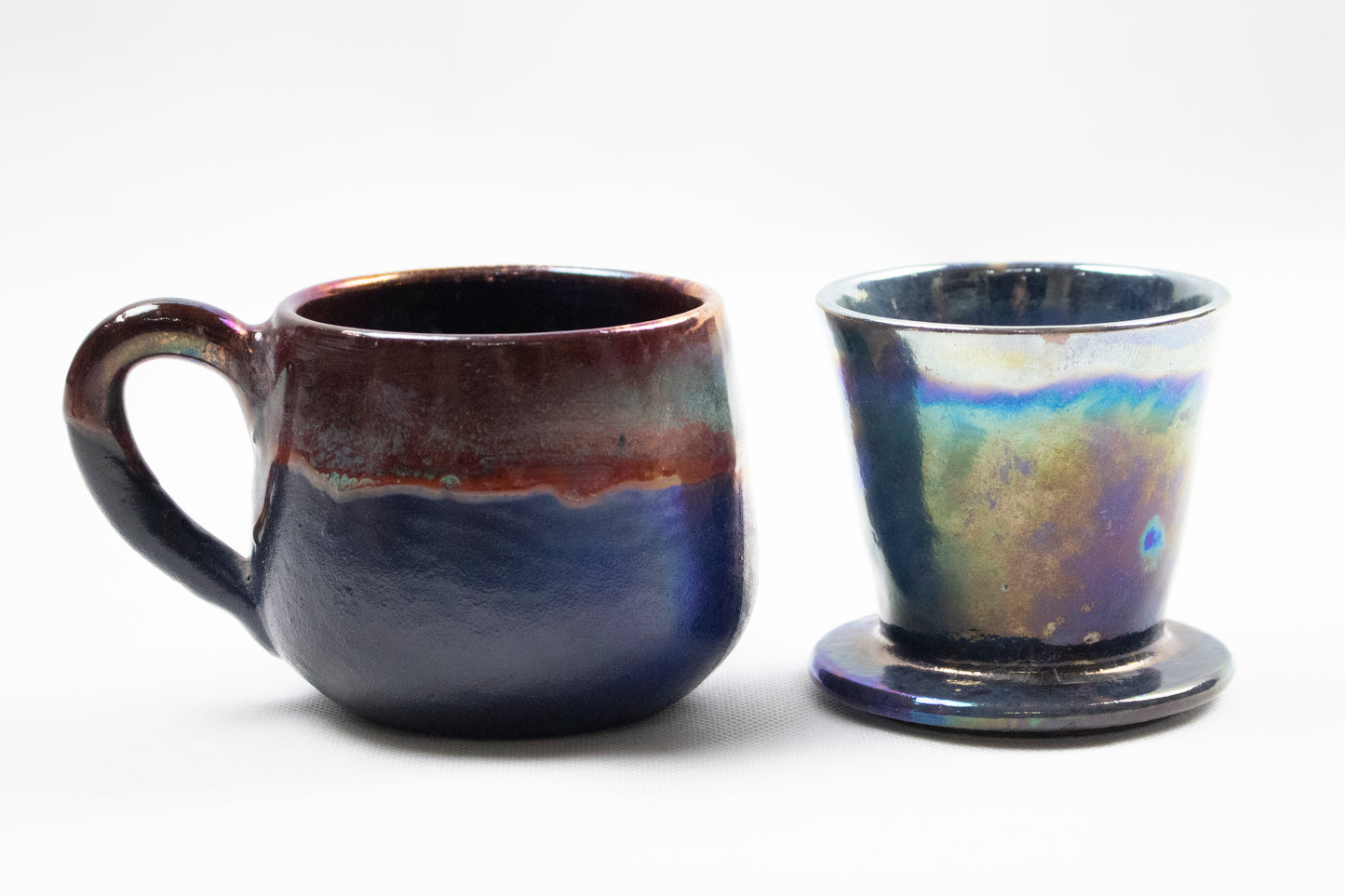 Handcrafted Clay Coffee Filter &amp; Mug Set