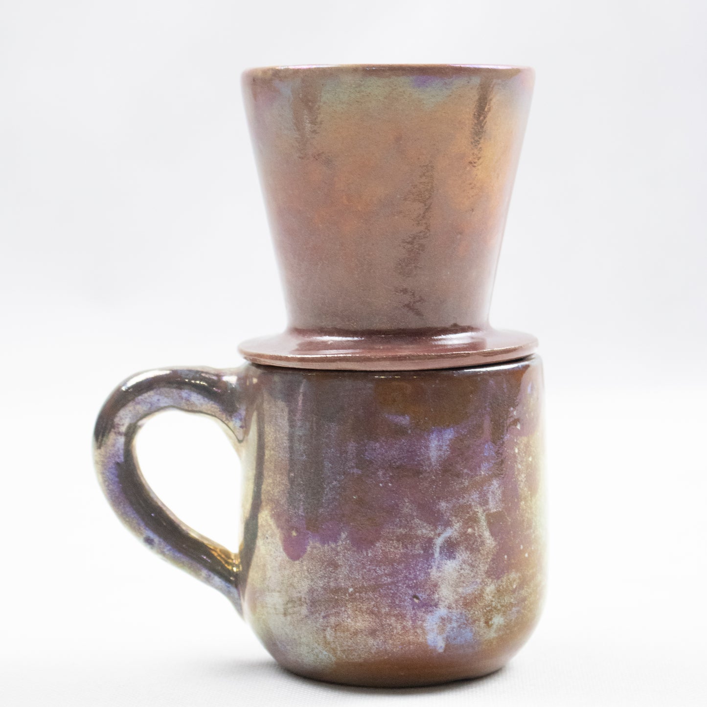 Handcrafted Clay Coffee Filter &amp; Mug Set