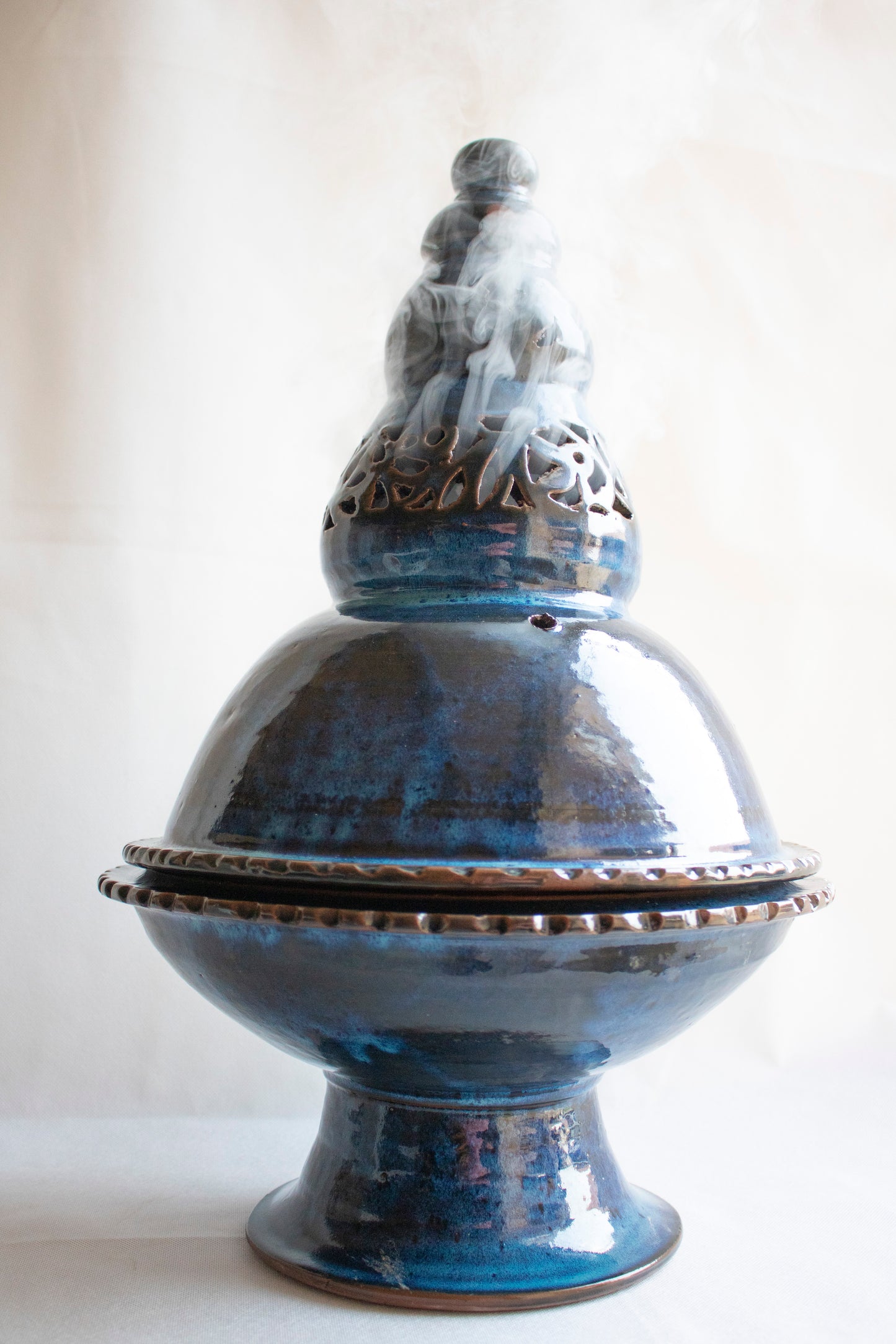 Handcrafted Clay Decorative  Incense Burner مبخره
